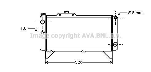 AVA QUALITY COOLING Radiaator,mootorijahutus SI2020